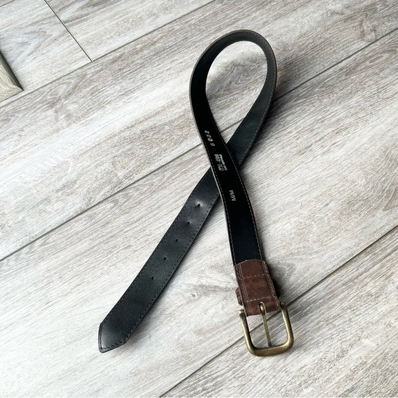 Vintage Nevada Jeanswear Floral Embossed Suede Leather Belt - Picture 6 of 12